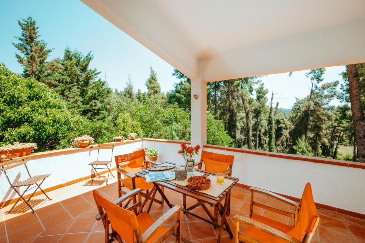 Beautiful Summerhouse In Sani'S Pine Forest Sani  Exteriér fotografie